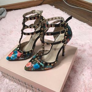 Wild Diva Lounge Floral Adora Heels